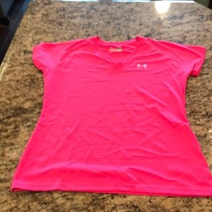 Pink Under Armour shirt
